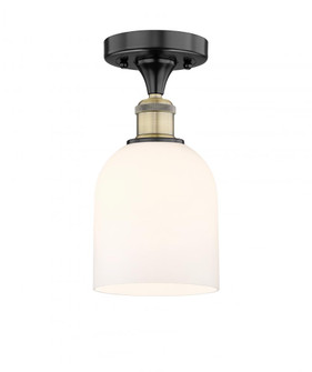 Bella - 1 Light - 6 inch - Black Antique Brass - Semi-Flush Mount (3442|616-1F-BAB-G558-6GWH)