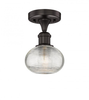 Ithaca - 1 Light - 6 inch - Oil Rubbed Bronze - Semi-Flush Mount (3442|616-1F-OB-G555-6CL)