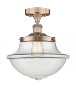Oxford - 1 Light - 12 inch - Antique Copper - Semi-Flush Mount (3442|616-1F-AC-G542)