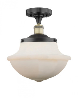 Oxford - 1 Light - 12 inch - Black Antique Brass - Semi-Flush Mount (3442|616-1F-BAB-G541)