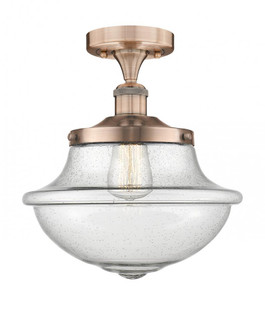 Oxford - 1 Light - 12 inch - Antique Copper - Semi-Flush Mount (3442|616-1F-AC-G544)