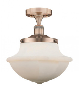 Oxford - 1 Light - 12 inch - Antique Copper - Semi-Flush Mount (3442|616-1F-AC-G541)