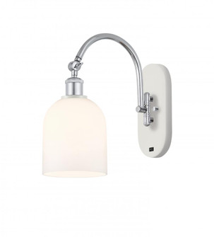 Bella - 1 Light - 6 inch - White Polished Chrome - Adjustable Swing Arm (3442|518-1W-WPC-G558-6GWH)