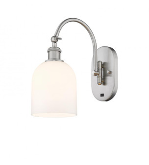 Bella - 1 Light - 6 inch - Brushed Satin Nickel - Adjustable Swing Arm (3442|518-1W-SN-G558-6GWH)