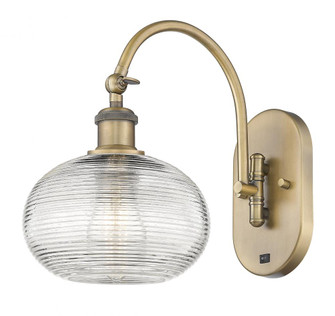 Ithaca - 1 Light - 8 inch - Brushed Brass - Sconce (3442|518-1W-BB-G555-8CL)