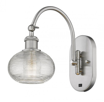 Ithaca - 1 Light - 6 inch - Brushed Satin Nickel - Sconce (3442|518-1W-SN-G555-6CL)