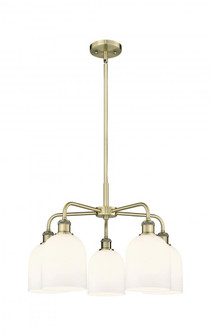 Bella - 5 Light - 24 inch - Antique Brass - Chandelier (3442|516-5CR-AB-G558-6GWH)