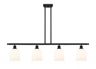 Bella - 4 Light - 48 inch - Matte Black - Stem hung - Island Light (3442|516-4I-BK-G558-6GWH)