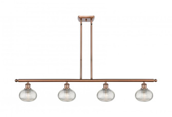 Ithaca - 4 Light - 48 inch - Antique Copper - Cord hung - Island Light (3442|516-4I-AC-G555-6CL)