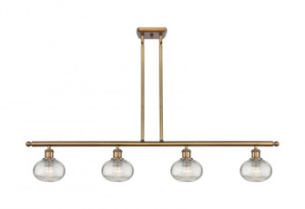 Ithaca - 4 Light - 48 inch - Brushed Brass - Cord hung - Island Light (3442|516-4I-BB-G555-6CL)