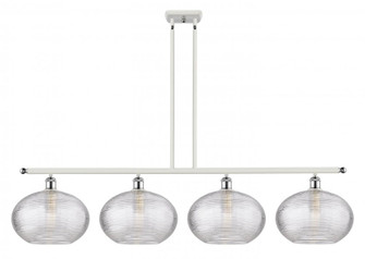 Ithaca - 4 Light - 50 inch - White Polished Chrome - Cord hung - Island Light (3442|516-4I-WPC-G555-12CL)