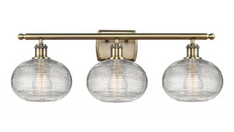 Ithaca - 3 Light - 28 inch - Antique Brass - Bath Vanity Light (3442|516-3W-AB-G555-8CL)