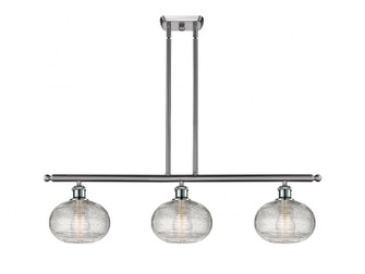 Ithaca - 3 Light - 36 inch - Brushed Satin Nickel - Cord hung - Island Light (3442|516-3I-SN-G555-8CL)