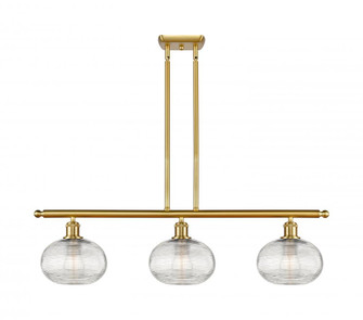 Ithaca - 3 Light - 36 inch - Satin Gold - Cord hung - Island Light (3442|516-3I-SG-G555-8CL)