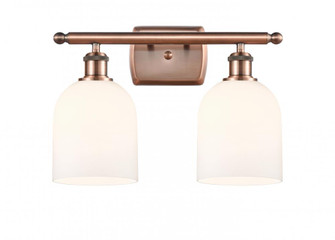 Bella - 2 Light - 16 inch - Antique Copper - Bath Vanity Light (3442|516-2W-AC-G558-6GWH)