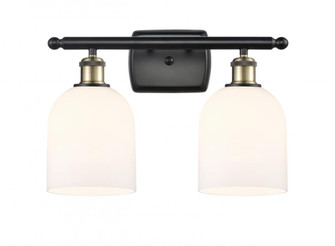 Bella - 2 Light - 16 inch - Black Antique Brass - Bath Vanity Light (3442|516-2W-BAB-G558-6GWH)