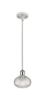 Ithaca - 1 Light - 6 inch - White Polished Chrome - Mini Pendant (3442|516-1S-WPC-G555-6CL)