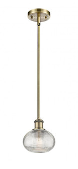 Ithaca - 1 Light - 6 inch - Antique Brass - Mini Pendant (3442|516-1S-AB-G555-6CL)