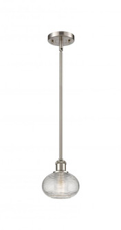 Ithaca - 1 Light - 6 inch - Brushed Satin Nickel - Mini Pendant (3442|516-1S-SN-G555-6CL)