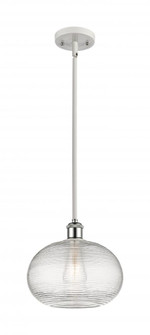 Ithaca - 1 Light - 10 inch - White Polished Chrome - Mini Pendant (3442|516-1S-WPC-G555-10CL)