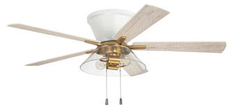 52'' Hugger Ceiling Fan w/Blades & 2x4w LED Light Kit (20|IST52WSB5)