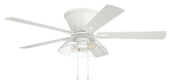Insight 52'' 5-Blade Ceiling Fan White Finish, White/Washed Oak Blades, Integrated Light kit Incl (20|IST52W5)