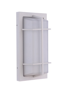 Outdoor Large Rectangular Bulkhead in Textured White (20|ZA6112-TW)