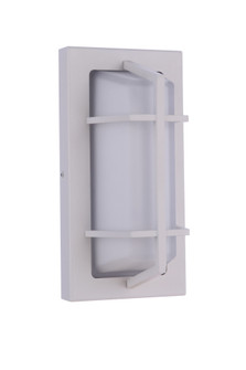 Outdoor Small Rectangular Bulkhead in Textured White (20|ZA6102-TW)