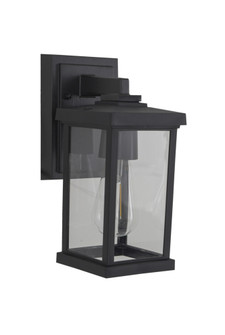 Resilience 1 Light Small Outdoor Wall Lantern in Textured Black, Clear Lens (20|ZA2404-TB-C)
