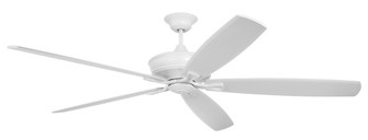 Santori 72'' 5-Blade Indoor/Outdoor (Damp) Ceiling Fan in Matte White w/ White Blades; Light Kit  (20|SNT72MWW5)