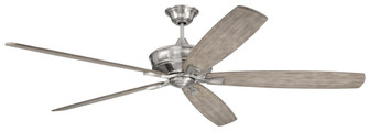 Santori 72'' 5-Blade Ceiling Fan in Brushed Polished Nickel w/ Coffee Blades; Light Kit Optional  (20|SNT72BNK5)