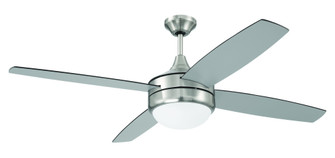 Phaze II 52'' 4-Blade Ceiling Fan in Brushed Polished Nickel w/ Brushed Nickel/Greywood Blades (20|PHZ52BNK4-BNGW)