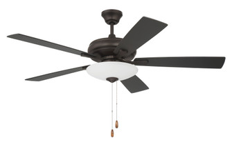 Eos 52'' 5-Blade 3 Light Bowl Ceiling Fan in Espresso w/ Espresso/Walnut Blades (20|ECF111ESP5-ESPWLN)