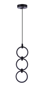Context 3 Light LED Pendant in Flat Black (20|59393-FB-LED)