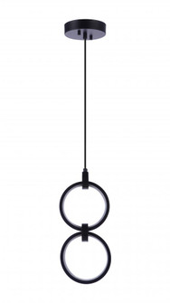 Context 2 Light LED Pendant in Flat Black (20|59392-FB-LED)