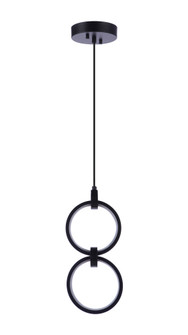 Context 2 Light LED Pendant in Flat Black (20|59392-FB-LED)