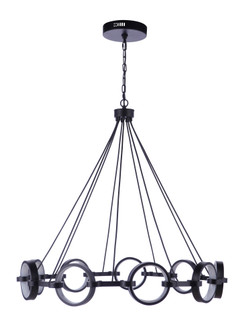 Context 9 Light LED Chandelier in Flat Black (20|59329-FB-LED)