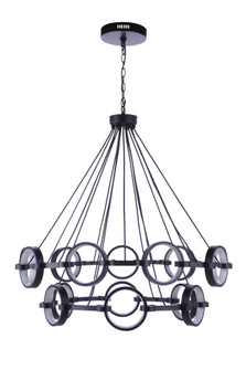 Context 15 Light LED Chandelier in Flat Black (20|59315-FB-LED)
