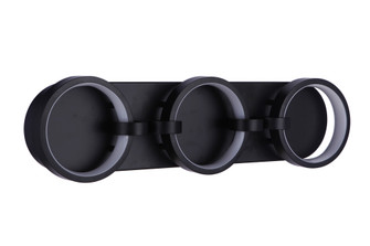 Context 3 Light LED Vanity in Flat Black (20|59303-FB-LED)