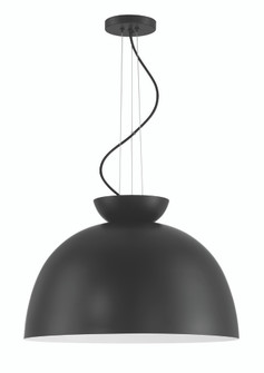 Ventura Dome 1 Light Pendant in Flat Black (20|59192-FB)