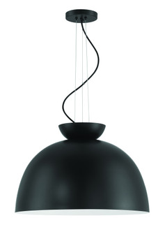Ventura Dome 1 Light Pendant in Flat Black (20|59192-FB)