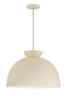 Ventura Dome 1 Light Pendant in Cottage White (20|59192-CW)