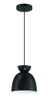 Ventura Dome 1 Light Mini Pendant in Flat Black (20|59191-FB)