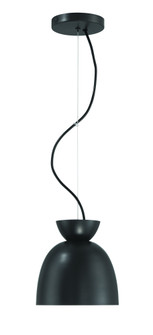 Ventura Dome 1 Light Mini Pendant in Flat Black (20|59191-FB)