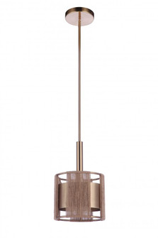 Kensey 1 Light Mini Pendant in Satin Brass (20|59091-SB)