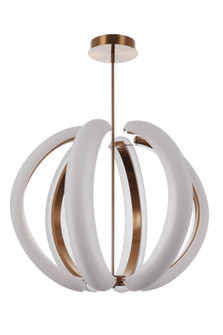Unwind Large LED Pendant in Satin Brass (20|58891-SB-LED)