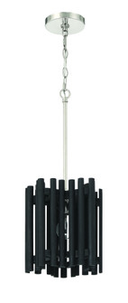 Freeform 1 Light Pendant in Polished Nickel/Black Walnut (20|58491-PLNBWN)