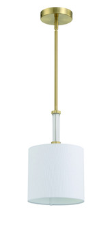 Fortuna 1 Light Mini Pendant in Satin Brass (20|58291-SB)