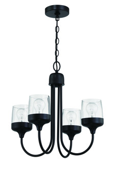 Wrenn 4 Light Chandelier in Flat Black (20|58124-FB)