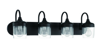 Wrenn 4 Light Vanity in Flat Black (20|58104-FB)